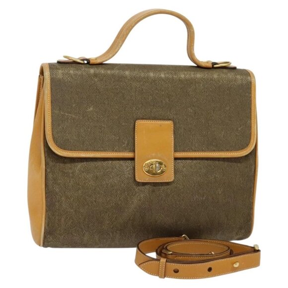 GUCCI Hand Bag Canvas 2way Beige Gold 000 46 0274 Auth th5937 - Picture 1 of 16